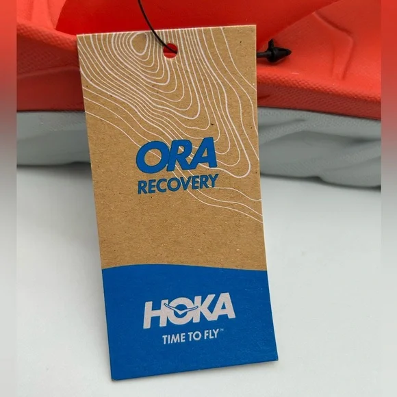 HOKA Ora Recovery Flip Fiesta Amber Yellow Men’s Size 10 Comfort Sandals NWT